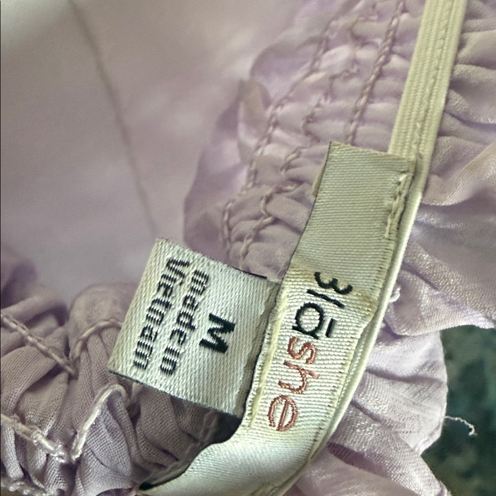 Lavender Smocked Women's Top - Picture 6 of 6